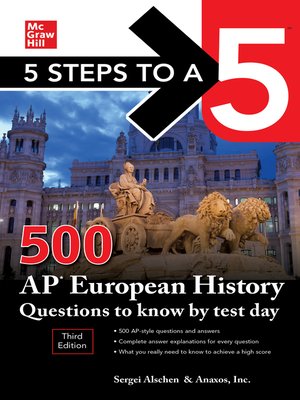 cover image of 5 Steps to a 5: 500 AP European History Questions to Know by Test Day